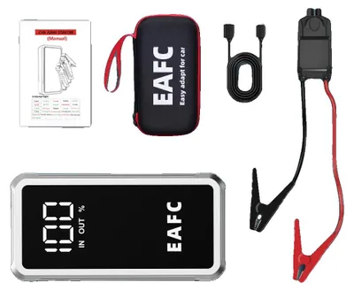 Immagine prodotto di Avviatore di emergenza, corrente di picco 4000A, power bank portatile, centralina intelligente da 4000A