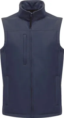 Produktbild von Pánská softshellová vesta Regatta Flux, bez rukávů, voděodolná RW1213 (M) (námořnická modrá/navy blue)