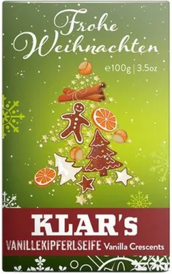 Image de Klar Seifen Weihnachtsseife Vanillekipferl 100g, Cosmos zertifiziert palmölfrei