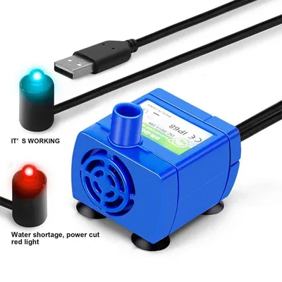 Produktbild von Verbesserte Haustierbrunnenpumpe, Ersatzmotor für Katzen- und Hundebrunnen mit intelligenter automatischer Abschaltfunktion