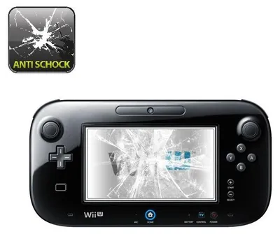 Produktbild von 2x Panzerfolie für Nintendo WII U ANTI-SCHOCK Displayschutz Displayfolie HD KLAR