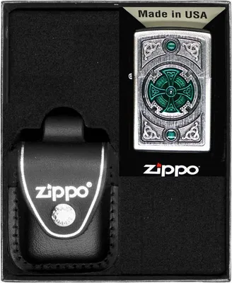 Produktbild von ZIPPO Feuerzeug Set CELTIC GREEN CROSS Geschenk Nr. 3