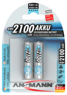 Zdjęcie produktu dla Akumulator Ansmann maxE NiMH Mignon 2100mAh opakowanie blister 2 szt