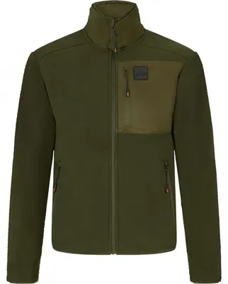 Productafbeelding van Il Lago Fleecejas voor heren, model ScandicMountain, kleur: olijfgroen, maat: L