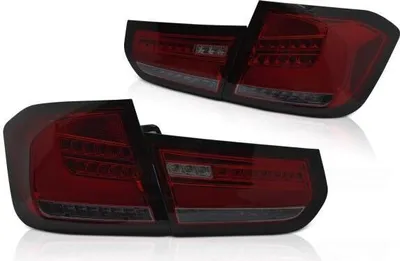 Zdjęcie produktu dla Pełne tylne światła LED do BMW F30 Limuzyna rok 11-15 czerwone/dymne dynamiczne kierunkowskazy