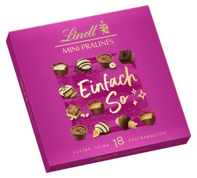 Zdjęcie produktu dla Lindt Mini Pralinés – Różnorodne smaki, opakowanie 90g