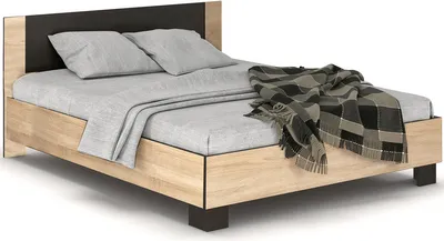 Produktbild von nabbi Manželská postel s roštem Verify LB-160 160x200 cm - dub sonoma / wenge