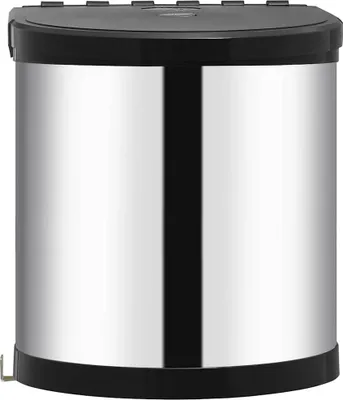 Produktbild von vidaXL Küchen-Einbau-Mülleimer Edelstahl 12 L