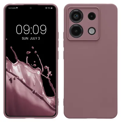 Produktbild von kwmobile Handyhülle für Xiaomi Redmi Note 13 Pro 5G / Poco X6 5G Hülle - weiches Handy Silikon Case - Schutzhülle Cover - Grape