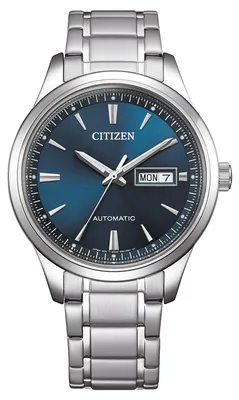 Obrázok produktu pre Pánske hodinky Citizen model: NY4058-79LC s modrým ciferníkom a náramkom z nehrdzavejúcej ocele