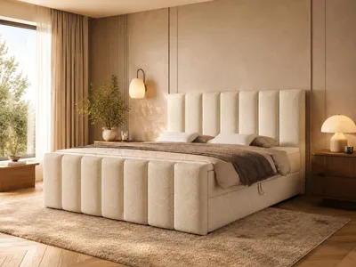 Produktbild von Emlar Boxspringbett Bella MAX 140x200 - Bett mit Matratze und Topper - Boxspringbett mit Bettkasten und Matratze - Boxspringbett Beige (Quelle 02)