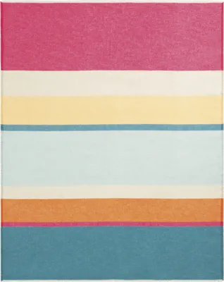 Produktbild von Biederlack Plaid mit Fransen Happy Stripe Größe 130x170cm
