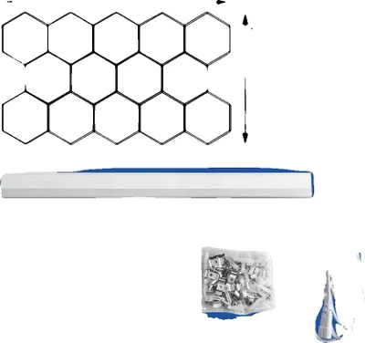 Obrázek produktu pro Garážové osvětlení, šestiúhelníkový design, energeticky úsporné, CKD-0824-14