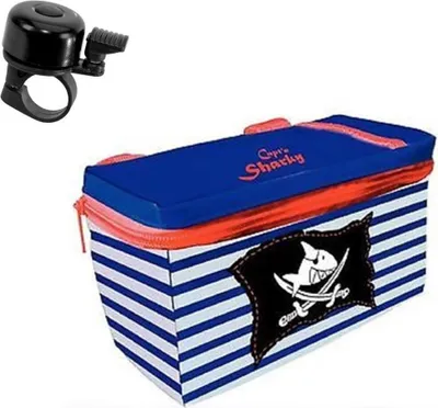 Produktbild von Capt`n Sharky Lenkertasche Kinderfahrrad Tasche Vorderradtasche inkl. Fahrradklingel