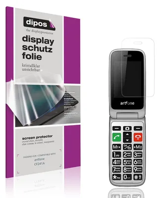 Produktbild von 4x Schutzfolie für artfone CF241A klar Displayschutzfolie Folie Display Schutz dipos