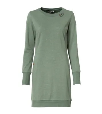 Produktbild von ragwear Menita Organic nachhaltiges Freizeit-Kleid Peta-Approved schickes Jersey-Kleid Vegane-Mode 2221-20033 5023 Grün, Größe:S/36