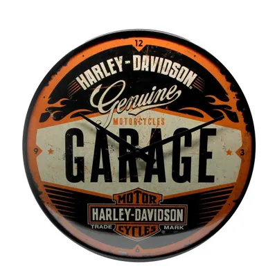 Produktbild von Nostalgic-Art - Wanduhr - Harley-Davidson - Harley-Davidson Garage