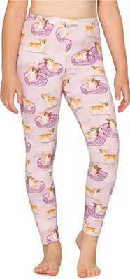 Image de Leggings longs en coton pour fille Merry Style MS10-337 (rose/chiens, taille 110)