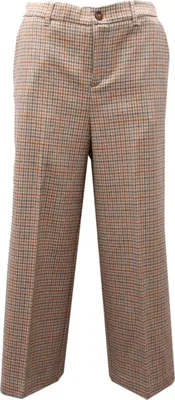 Produktbild von 0382AF pantalone donna TWINSET grey/beige check wool blend trouser woman