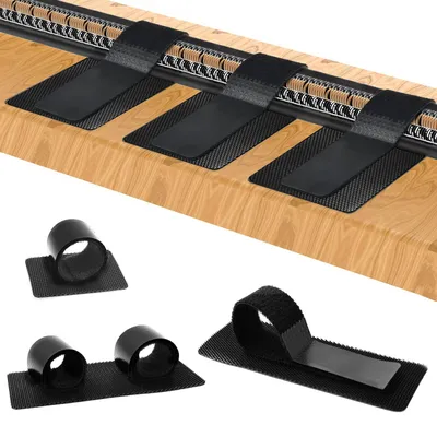 Image de Gestion des câbles sous le bureau, lot de 35 attaches de câble