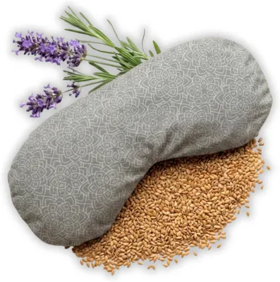 Produktbild von Augenkissen, Leinsamen und Lavendel, Baumwollbezug, für Yoga