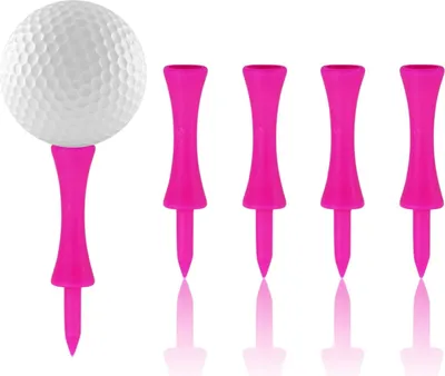 Produktbild von 100 Stück Rosa Golf Tees, 57mm Golf Tees Kunststoff (2-1/4")