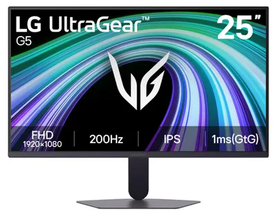 Zdjęcie produktu dla LG 25G523B-B, 62 cm (24.4"), 1920 x 1080 px, Full HD, LCD, 1 ms, Czarny