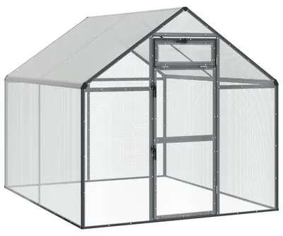 Obrázek produktu pro vidaXL Ptačí klec, antracitová, 181,5 x 221 x 173,5 cm