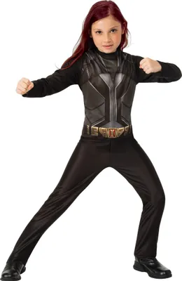 Produktbild von Rubies 702133 Black Widow Classic - Kinder Kostüm Jumpsuit - Größe L/128 - Marvel Avengers