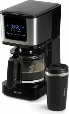 Immagine prodotto di Caffettiera a filtro programmabile 10 tazze 900w nera Domo DO733K