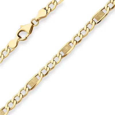 Produktbild von 5,2mm Armband Fantasiekette Goldarmband Armschmuck aus 333 Gold Gelbgold 21cm