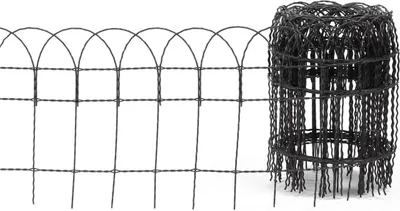 Produktbild von Floraworld Knotengeflecht-Zaun 10 m x 40 cm anthrazit