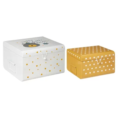 Obrázok produktu pre Detské úložné boxy "Ahoj medvedík"2 ks