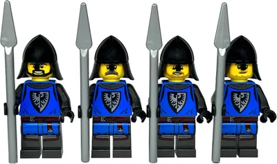 Produktbild von LEGO Ritter Minifiguren 4 Falkenritter Figuren Black Falcon Knights (Ritter 3) …