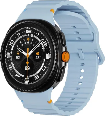 Immagine prodotto di Bracciale in silicone per Samsung Galaxy Watch 8 / 8 Classic con motivo a onde, azzurro