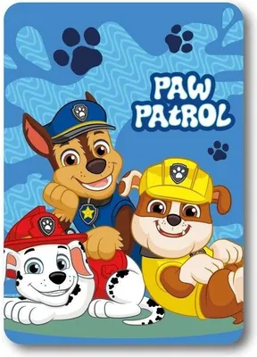 Zdjęcie produktu dla FARO Koc polarowy Paw Patrol chłopięcy, poliester, 100/140 cm