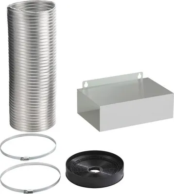 Image de Gorenje Kit de recyclage d'air 735590 Argent Tuyau flexible Filtre actif pour modèles WHI629