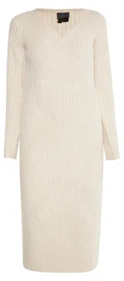 Produktbild von dedica Damen Strickkleid 31429315-DE02, Hellbeige, M/L