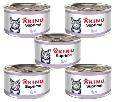 Obrázek produktu pro Akinu SUPRIMO Mleté s králičím konzerva pro kočky 200 g MTP 5 ks