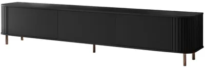Obrázok produktu pre Komoda RTV 220 3K ZENO čierna / zlatá