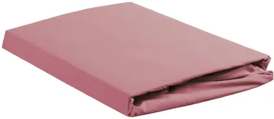 Produktbild von Ambiante Renforcé-Spannbettlaken für 35cm hohe Matratzen Baumwolle Uni Farbe Pink Größe 90x210/220