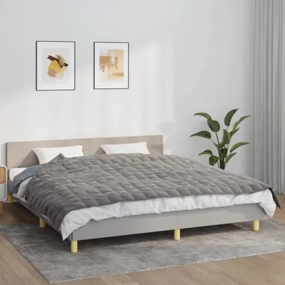 Produktbild von vidaXL Gewichtsdecke Grau 155x220 cm 11 kg Stoff