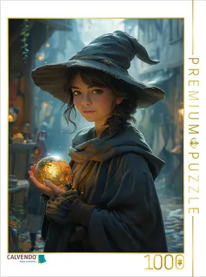 Produktbild von CALVENDO Puzzle Kristallzauber der Hexenblick | 1000 Teile Lege-Größe 64x48cm Foto-Puzzle für glückliche Stunden