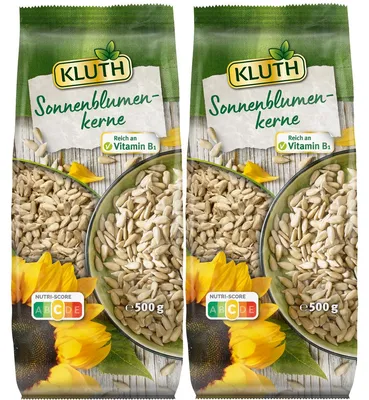 Image de Kluth Graines de tournesol à grignoter riches en vitamine B1 500g 2er Pack