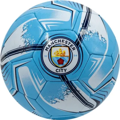 Produktbild von van der Meulen Manchester City Fußball Größe 5 blau Trainingsball
