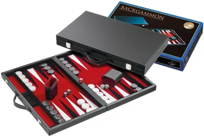 Zdjęcie produktu dla Philos Backgammon czerwony średni 38x23,5cm