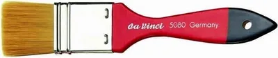 da Vinci 5080 Gr 40 COSMOTOP BREITE PINSEL rot-schwarzlack. Stiele