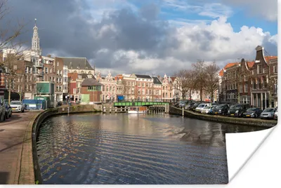 Produktbild von MuchoWow® Poster Kanal - Wasser - Haarlem 180x120 cm - Fotoplakat