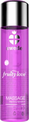 Produktbild von Swede Massagegel Temperierend mit Himbeere & Rhabarber, 120 ml