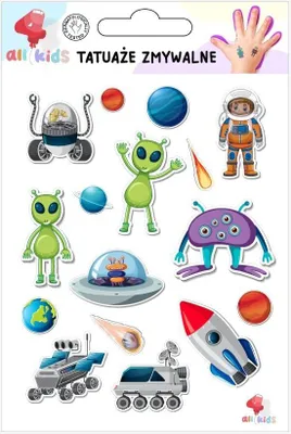 Image de Tatouages lavables pour enfants Cosmos